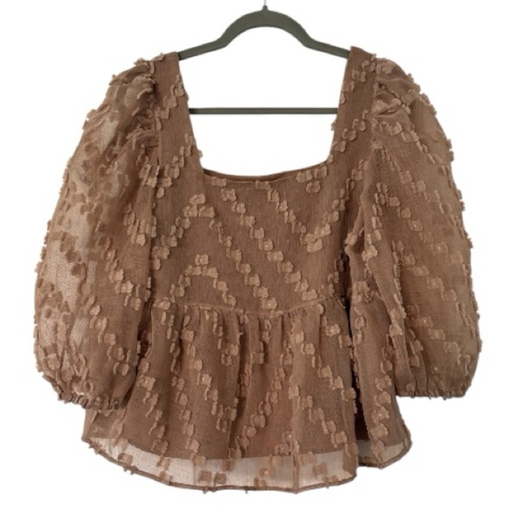 Just Female Lulu Blouse in Brownie Size 38 or Medium - Picture 7 of 8